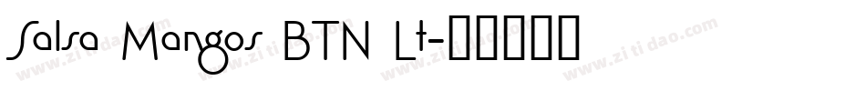 Salsa Mangos BTN Lt字体转换